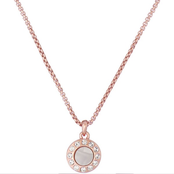 TH Baker Ted Baker Gemmarh Gold Tone Turquoise Button Necklace