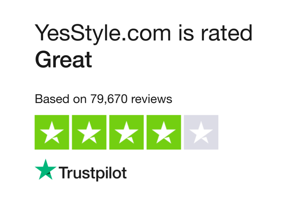 YesStyle Trustpilot
